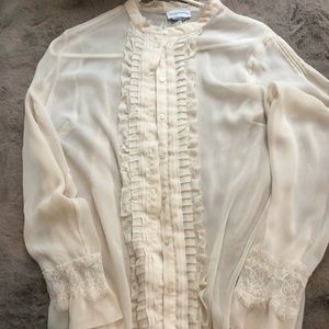 Cream dress shirt